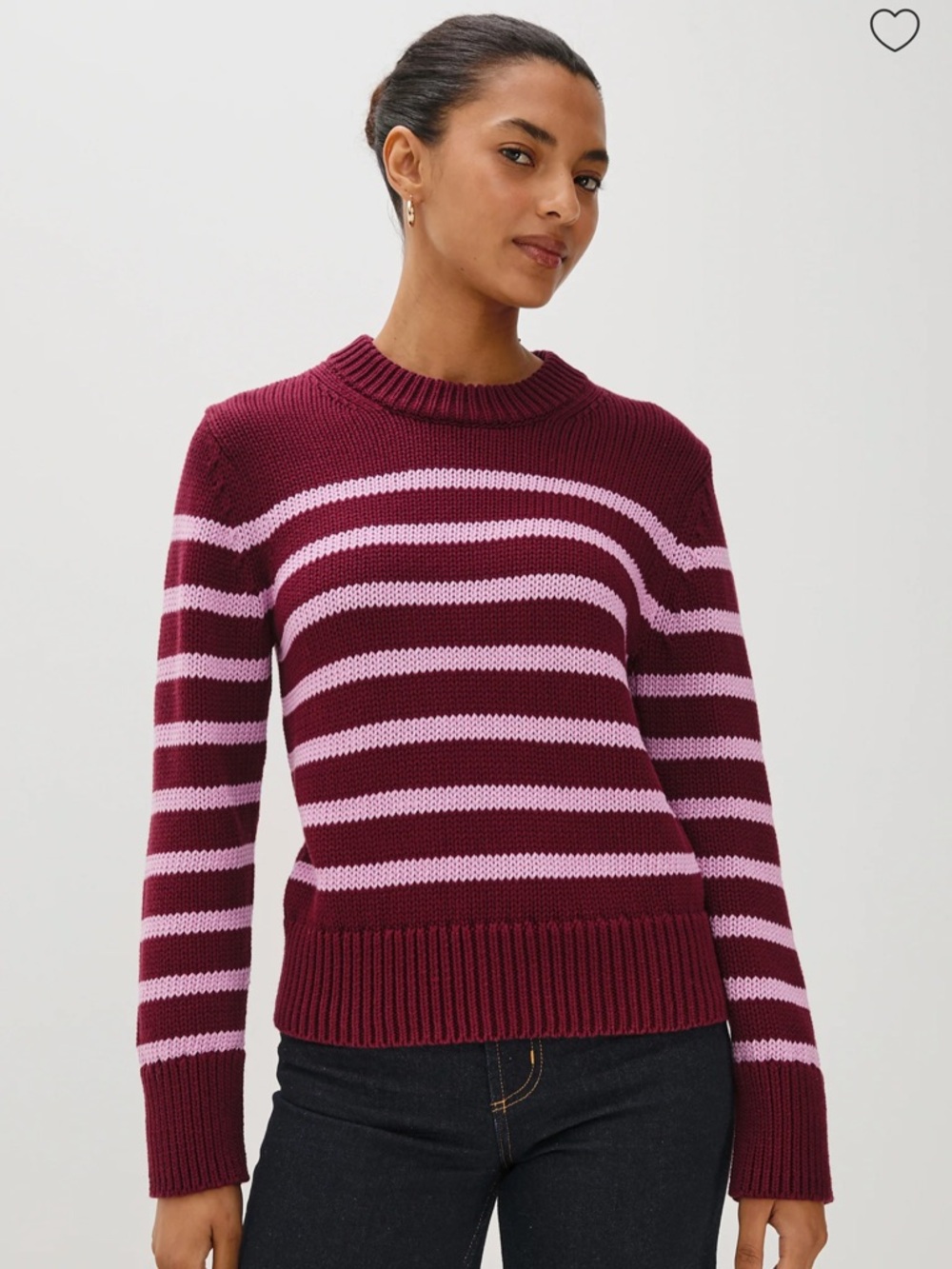 NWT Rails Alise Sweater Mulberry Stripe S